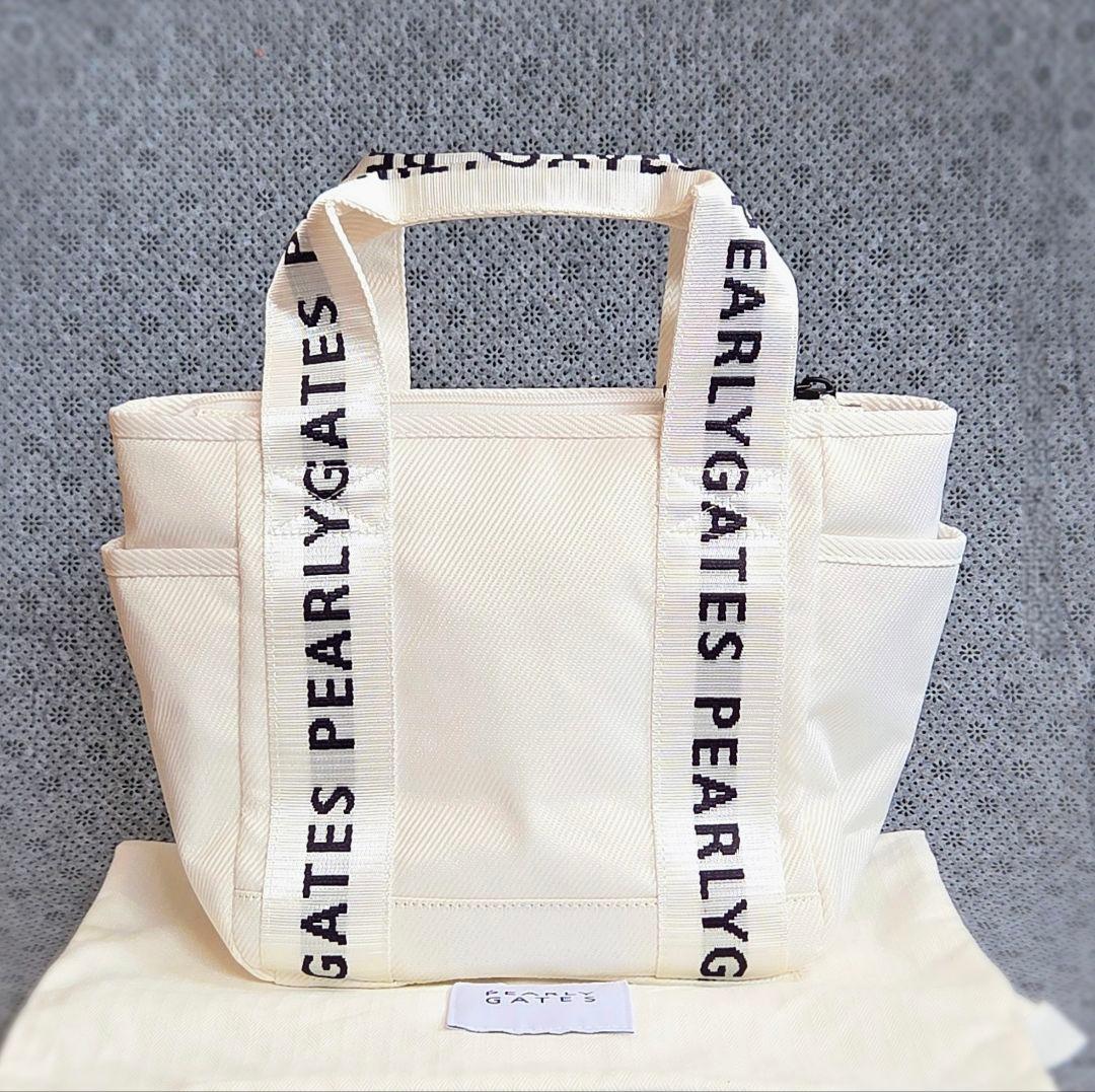 《美品》PEARLY GATES パーリーゲイツ ゴルフ カートバッグ ホワイト