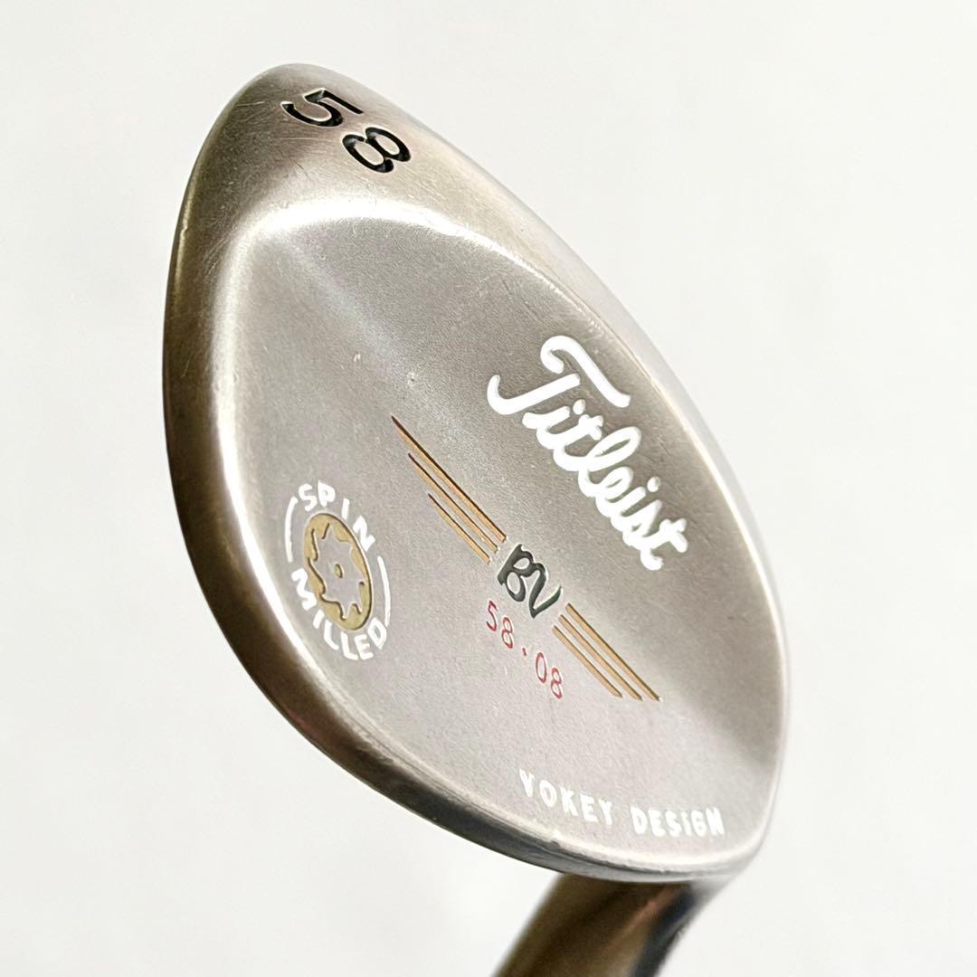 ボーケイ デザイン スピン ミルド C•C 58度 ウェッジ ゴールドニッケル