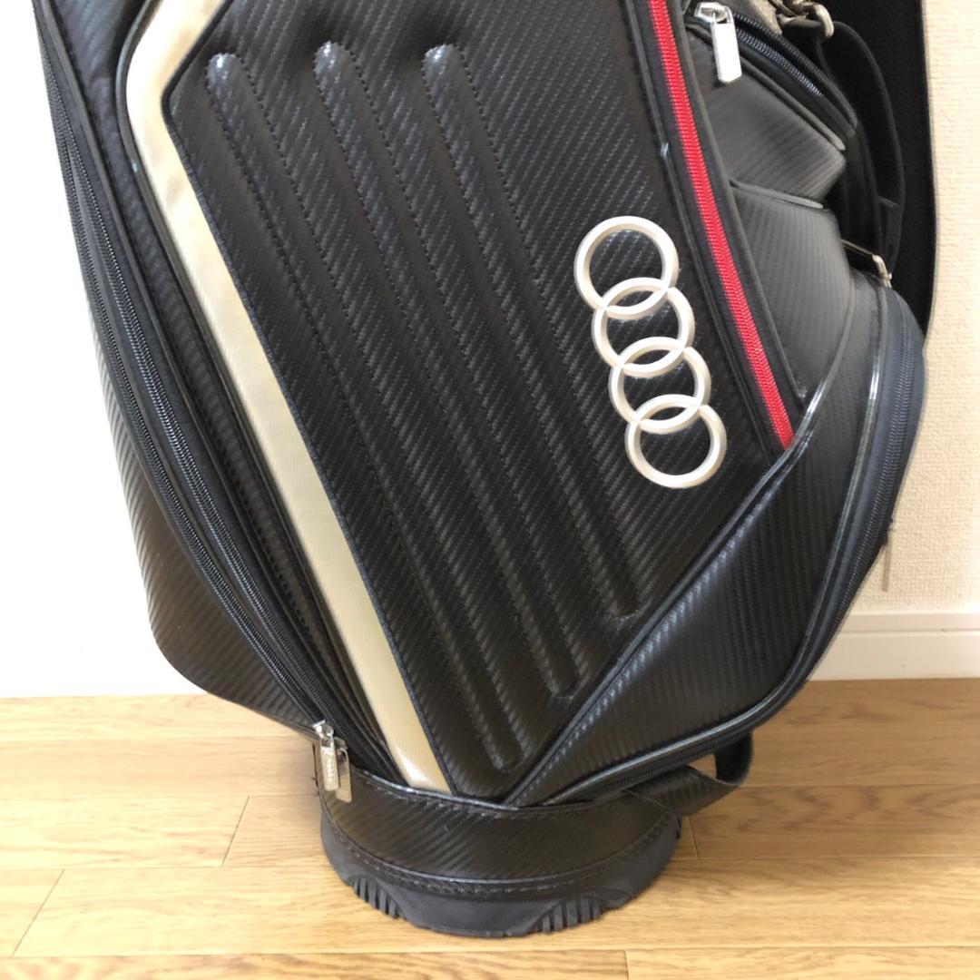 【激レア】 Audi アウディ ゴルフ キャディバッグ ブラック カーボン調