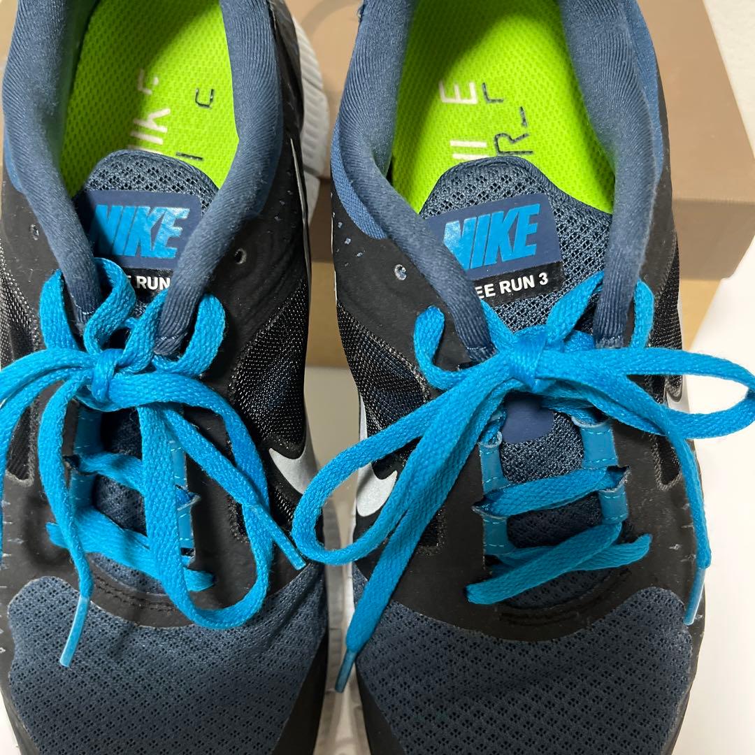 NIKE FREE RUNスニーカー　ブルー　26.0㎝