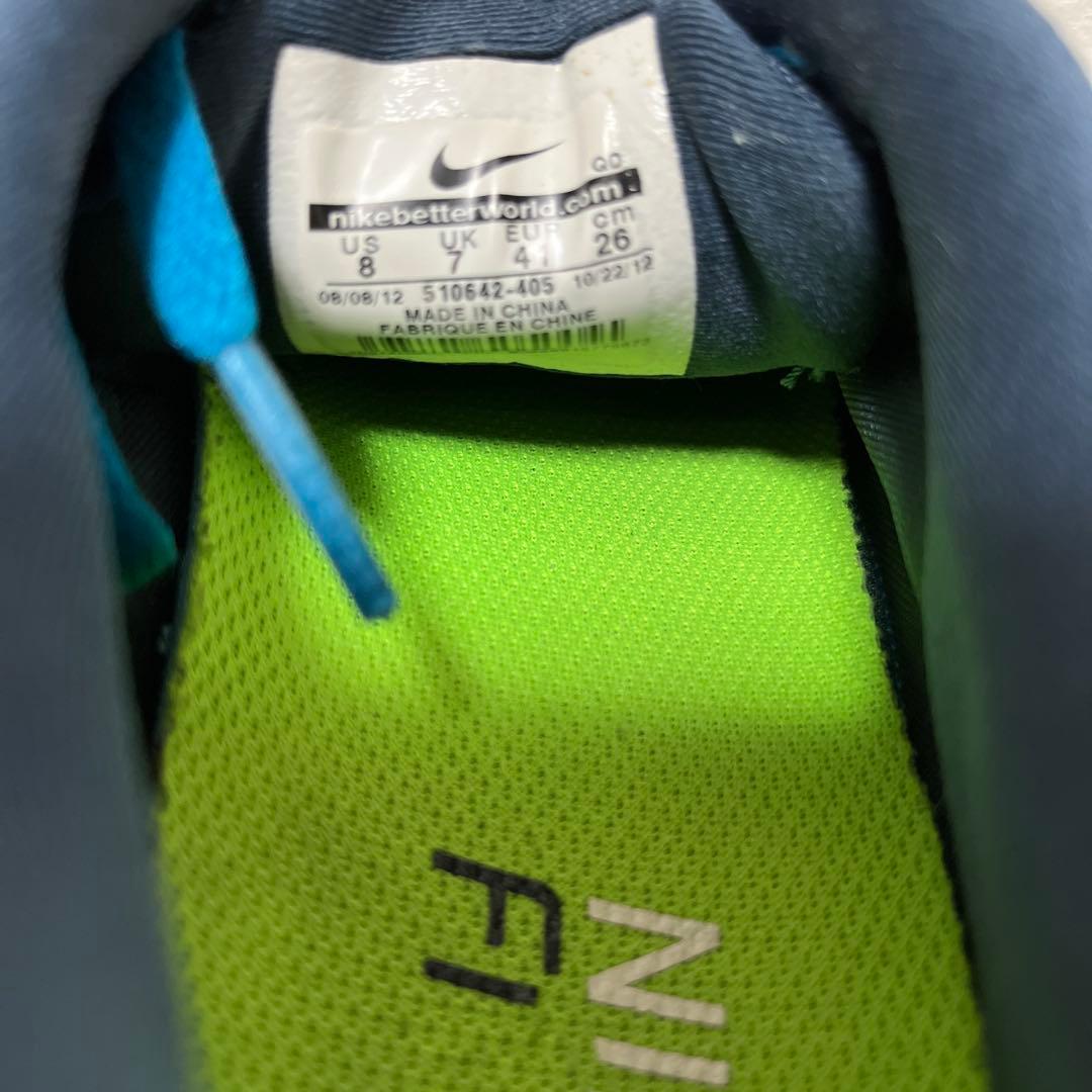 NIKE FREE RUNスニーカー　ブルー　26.0㎝
