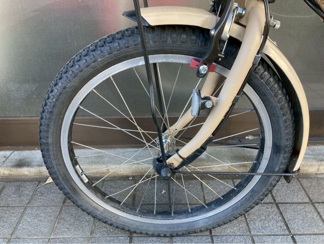 中古電動自転車　ヤマハ Pas babby20インチ ベージュ 横浜 №3676