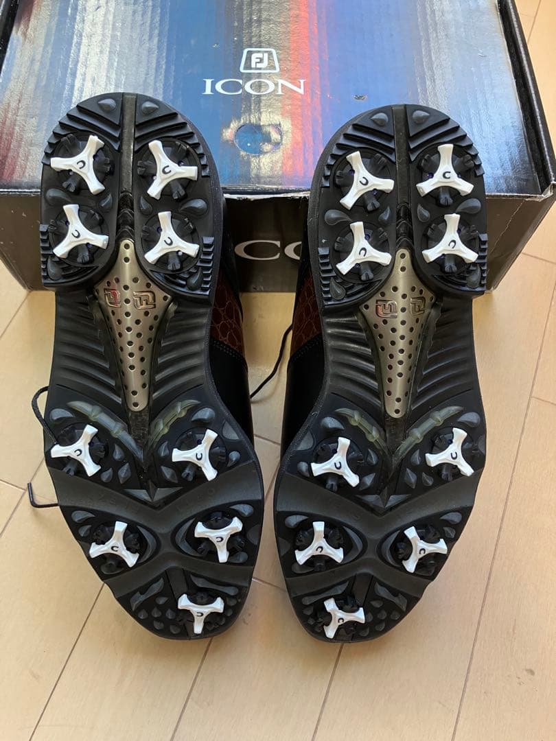 FOOTJOY ICON ブラック×ブラウン26cm 新品