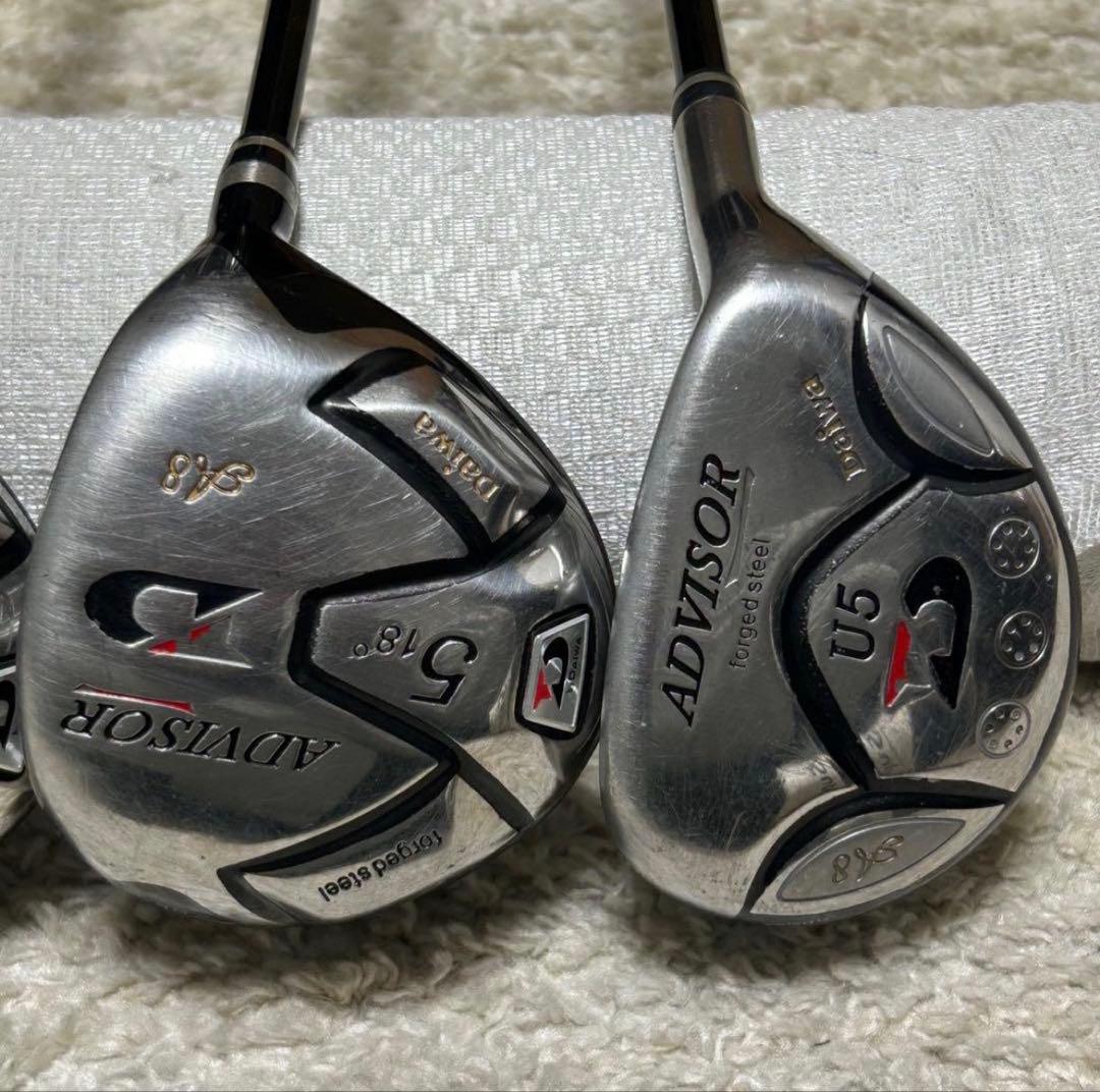 メンズ　DAIWA ADVISOR 豪華14本　ゴルフセット　キャディバッグ付き