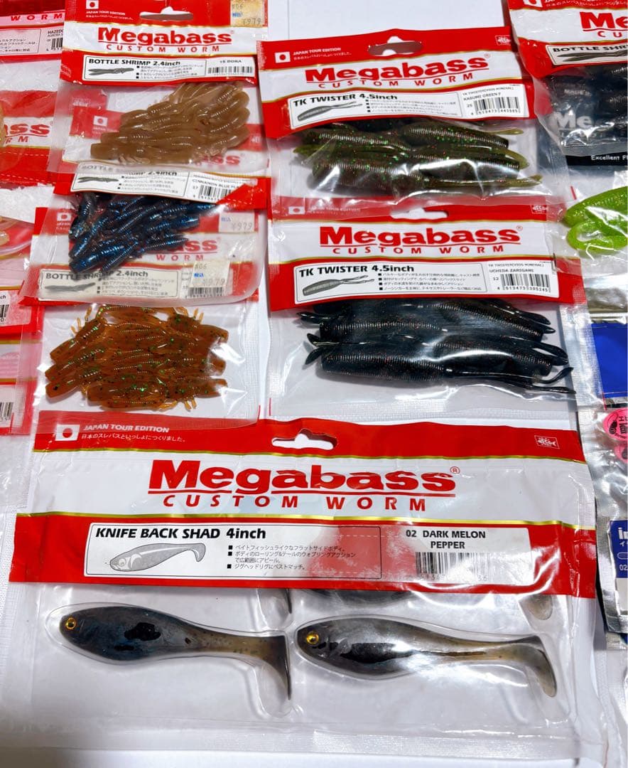 メガバス　ワーム　まとめ　未使用品