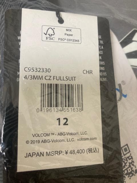 ★65%割引 ボルコム ビッグボーイズ モジュレーター 4/3mm CHR 12