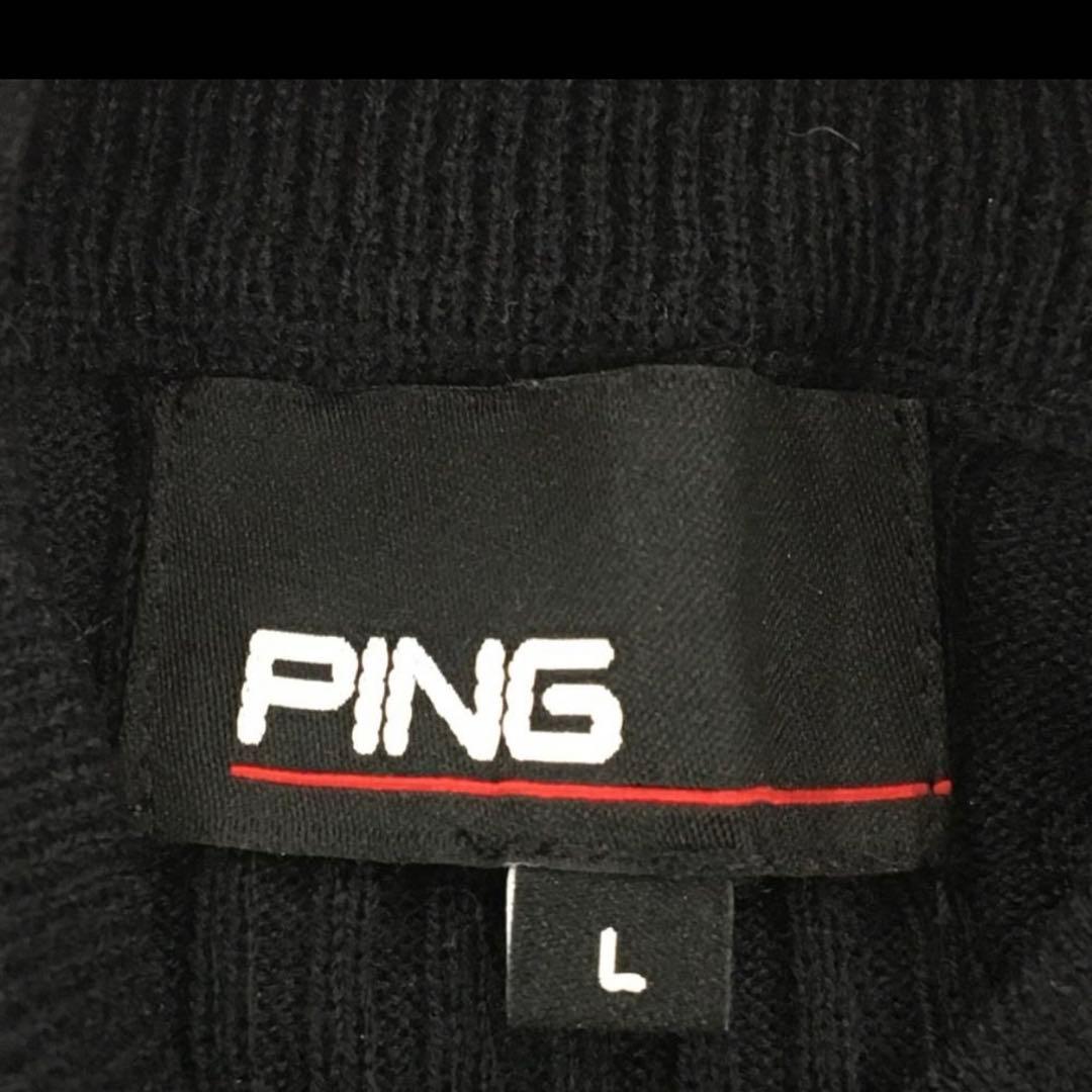 PING ブラック ニット　セーター　レディース　L