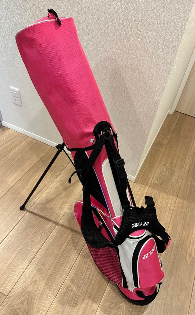 YONEX ピンク ゴルフクラブ7本セット・キャディバッグ　J135