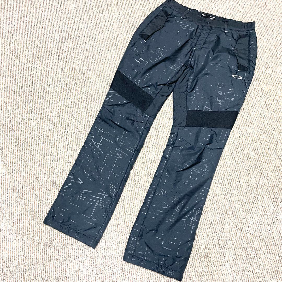 【フォロー割】 超美品 オークリースカル 中綿防寒パンツ Mサイズ 総柄