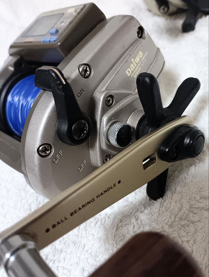 ダイワスーパータナセンサーX500 シマノ小船2000EV深度カウンター付リール