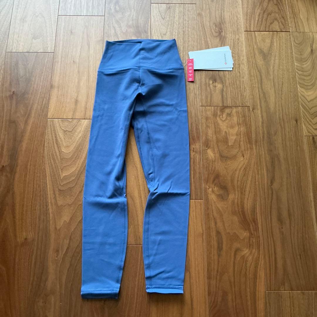 新品未使!ルルレモン AlignNoLineハイライズ24 アジアフィット青XS
