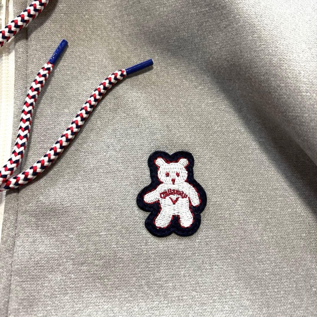 キャロウェイ　パーカー　グレー　M フルジュプ　ダブルジップ