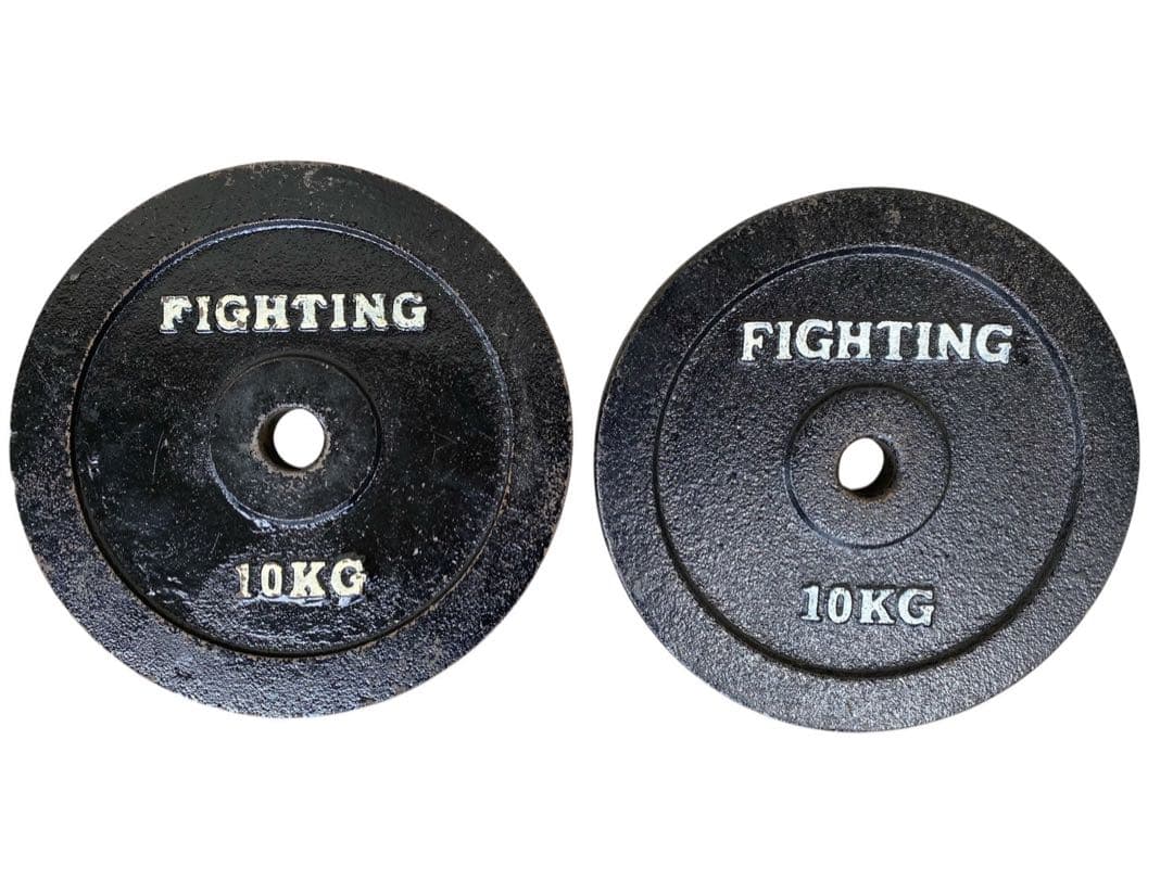 ②★FIGHTING ROAD アイアンプレート10Kg2枚 内直径約30
