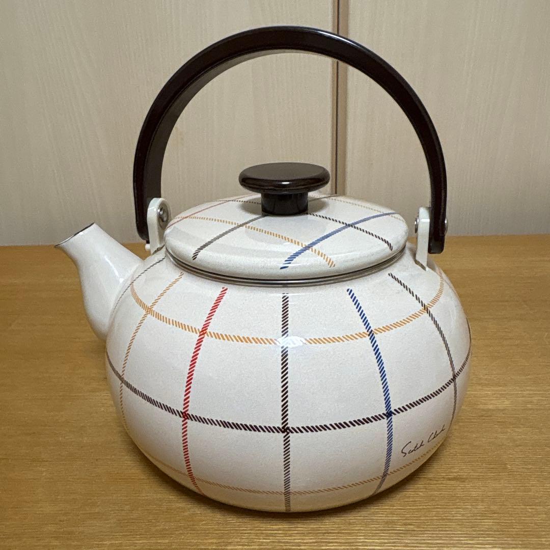 EJIRY エジリー Scotch Check スコッチチェック　両手鍋　ケトル