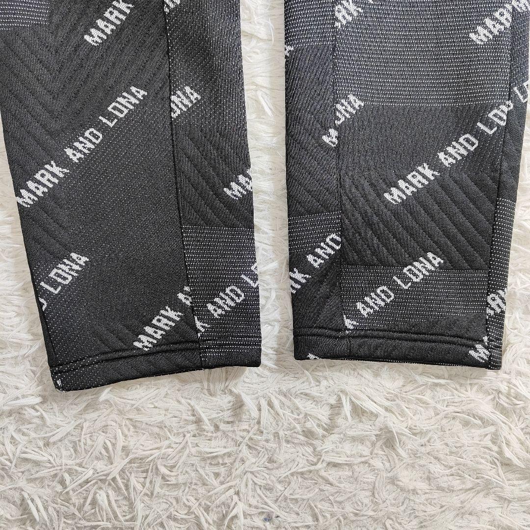 新品タグMARK&LONA マーク&ロナ 総柄ハイブリッドパンツ 50 黒 XL