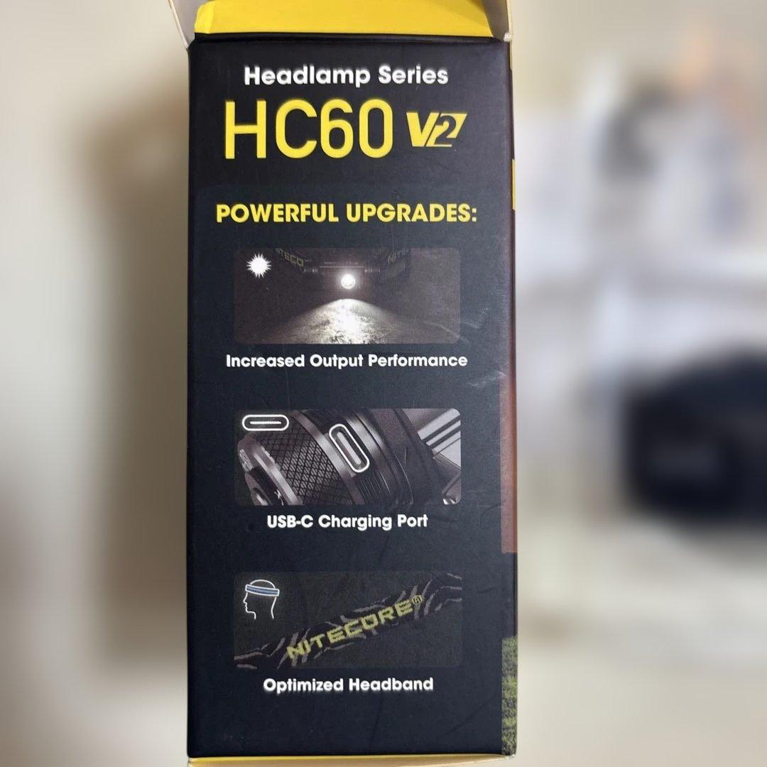 NITECORE HC60 V2 ヘッドランプ 1200ルーメン
