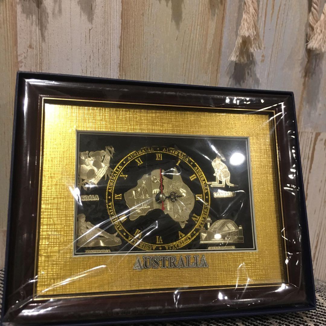 【最終値下げ】Australia Golden Frame Watch 置き時計