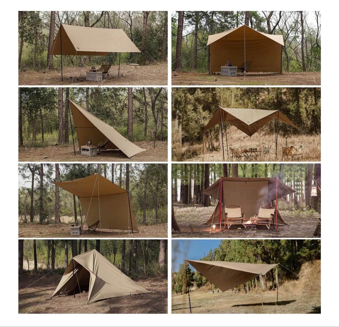 未使用　ほぼ新品　GoGlamping スクエアタープTC コットン