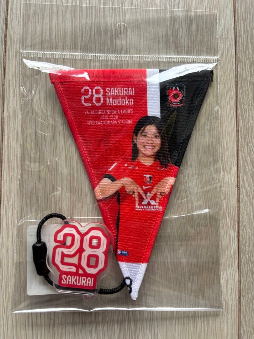 浦和レッズレディース マッチデーミニガーランド キーホルダー 2種類 櫻井まどか