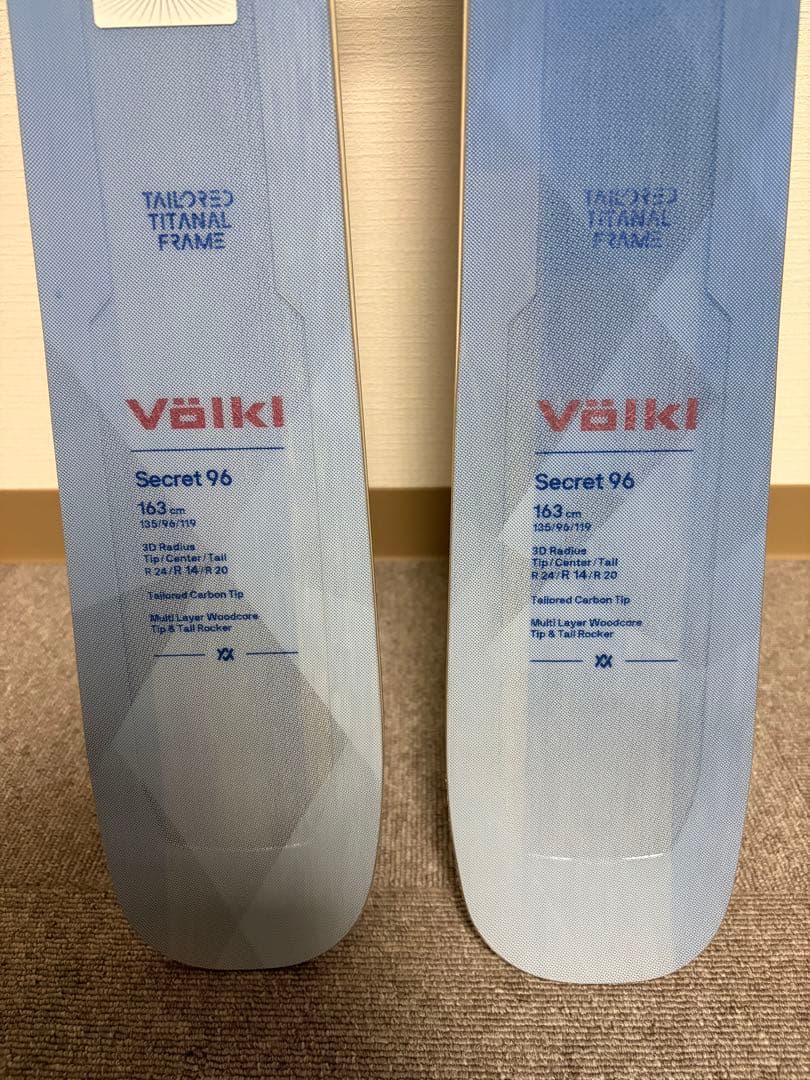 【連休割引】【ほぼ新品】Völkl SECRET96 163 +AMBITION