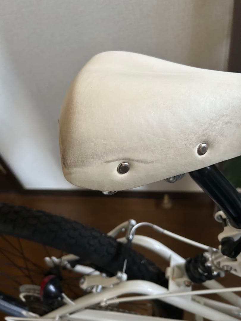 PANGERA 折りたたみ自転車 ホワイトビーチクルーザー26インチ