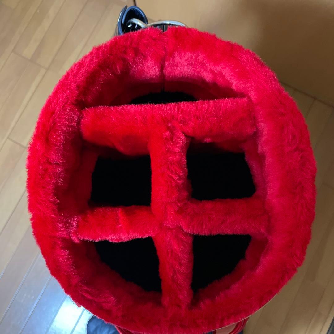 【最終お値下げ】パーリーゲイツ キャディバッグ ゴルフバッグ　赤
