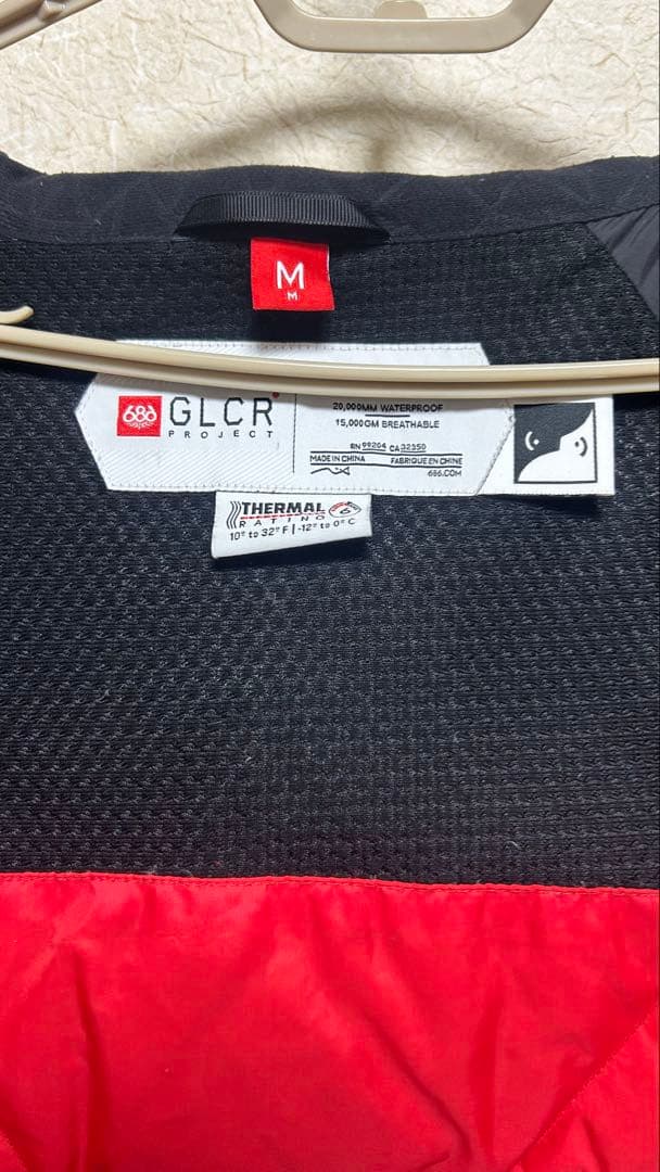 686 GLCR ボードウェア インサレーション内臓　M ネイビー/レッド