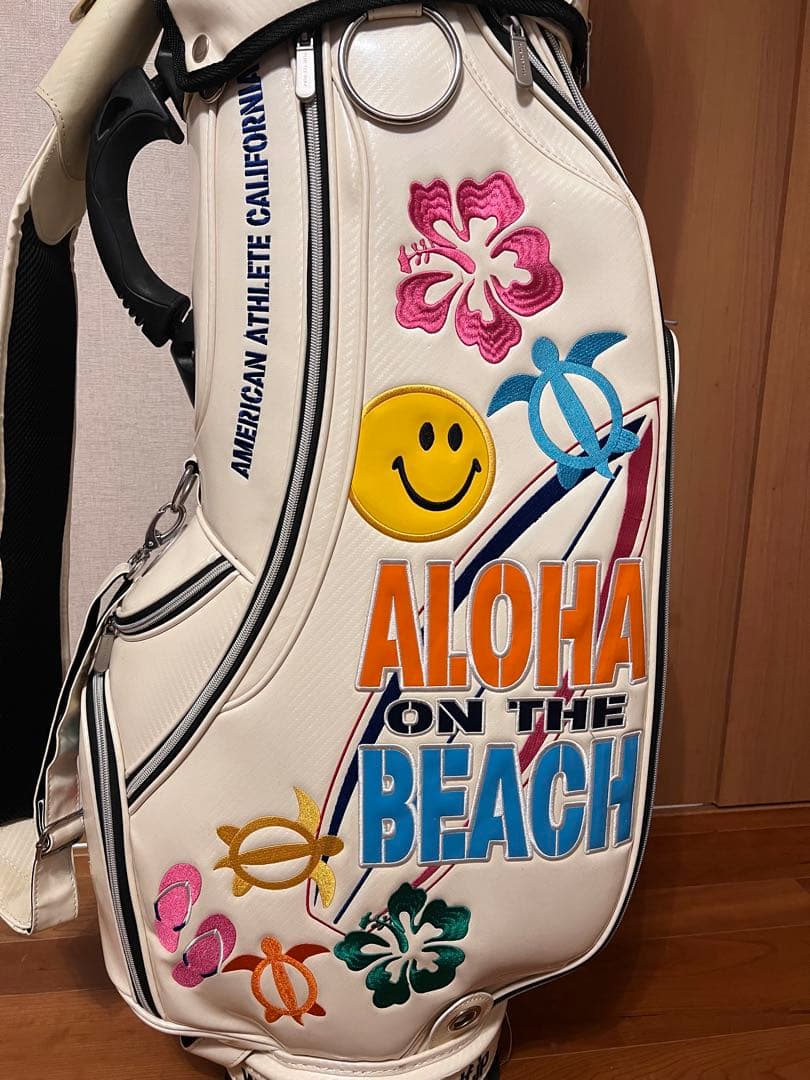 BLUETEEGOLF キャディバッグ ALOHAONTHEBEACH ハワイ柄