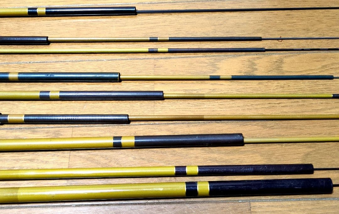 【まとめ売り】へら竿　竹龍 ヘラブナ竿 EX六〜十八 9本セット