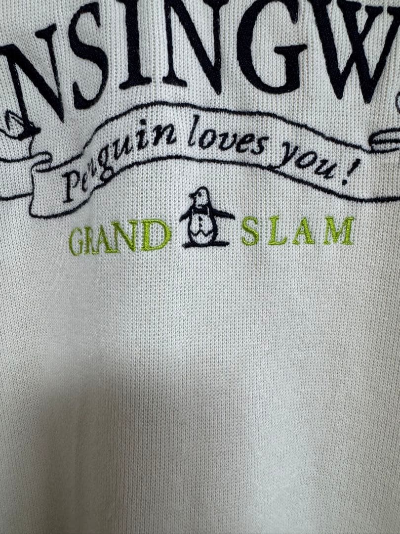【美品】マンシングウェア Grand Slam ハーフジップ セーター LL