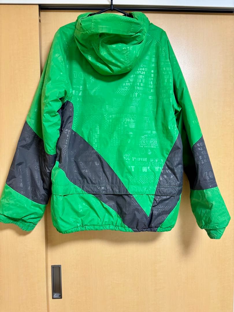 【貴重】VOLCOM ウェア　上下セット　グリーン ブラック