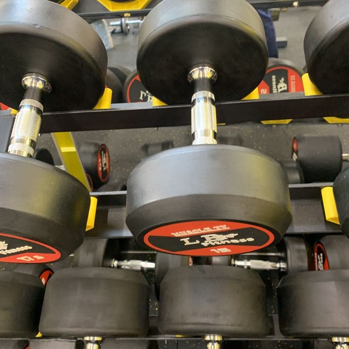 ラバーダンベル　27.5kg2個