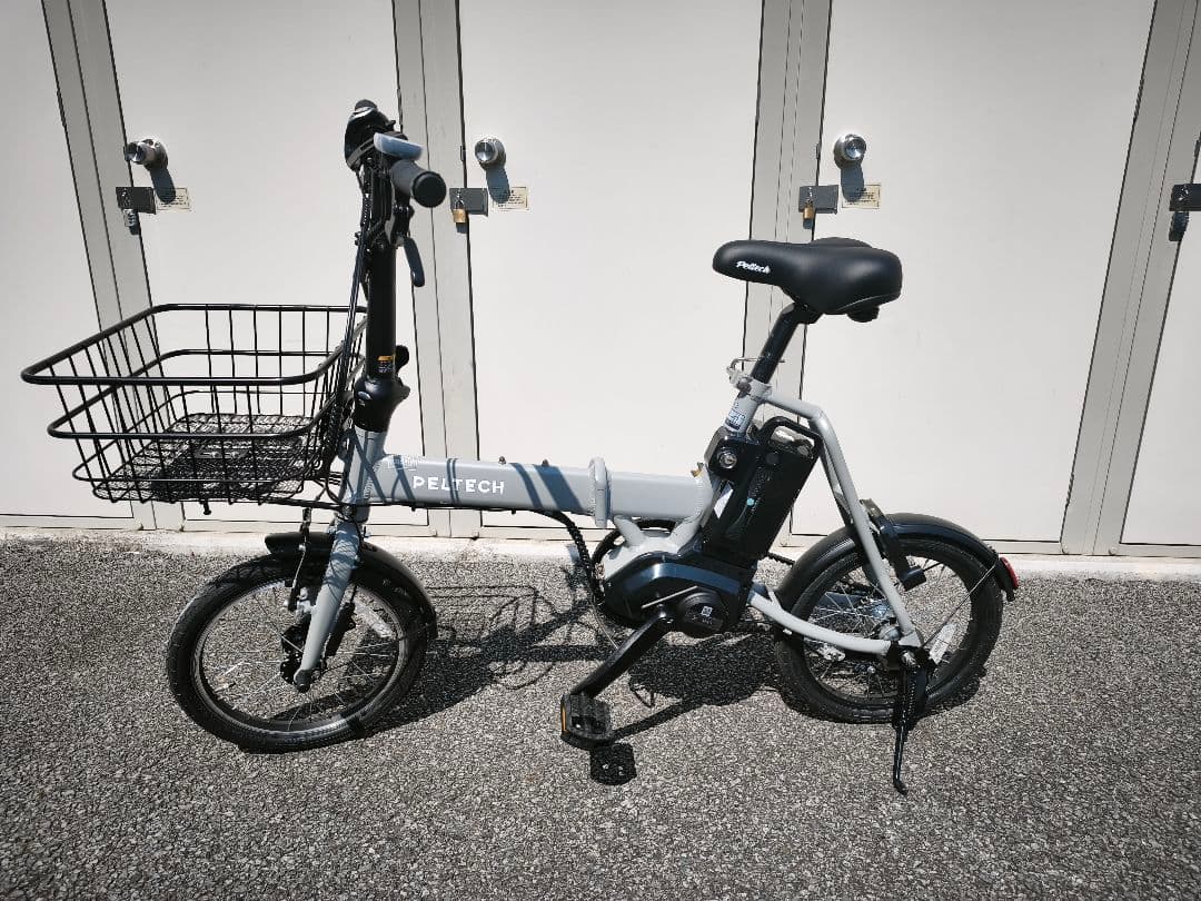 PELTECH 電動アシスト自転車 シティタイプ 前カゴ付き