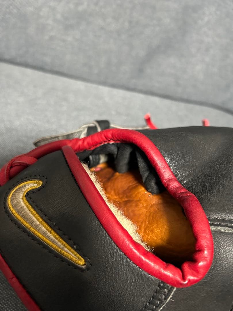 NIKE 硬式ファーストミット 黒/赤 US 激レア 超美品 PRO GOLD