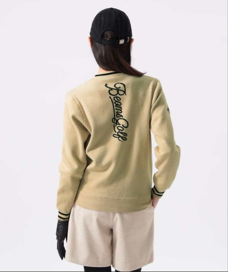 ら*ん様 BEAMS GOLF エアシャット 縦ロゴ ニット（防風）