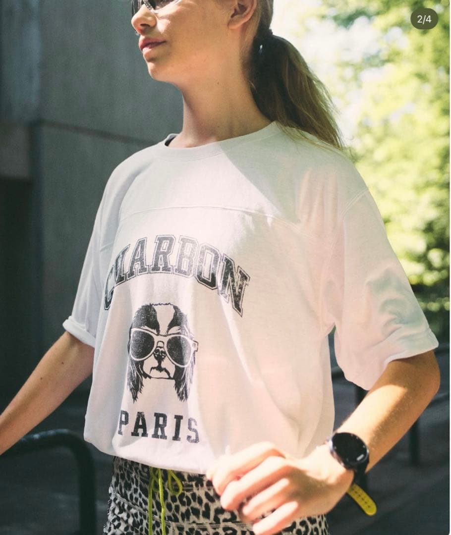 charbon シャルボン 24SS 半袖Tシャツ L ランニング