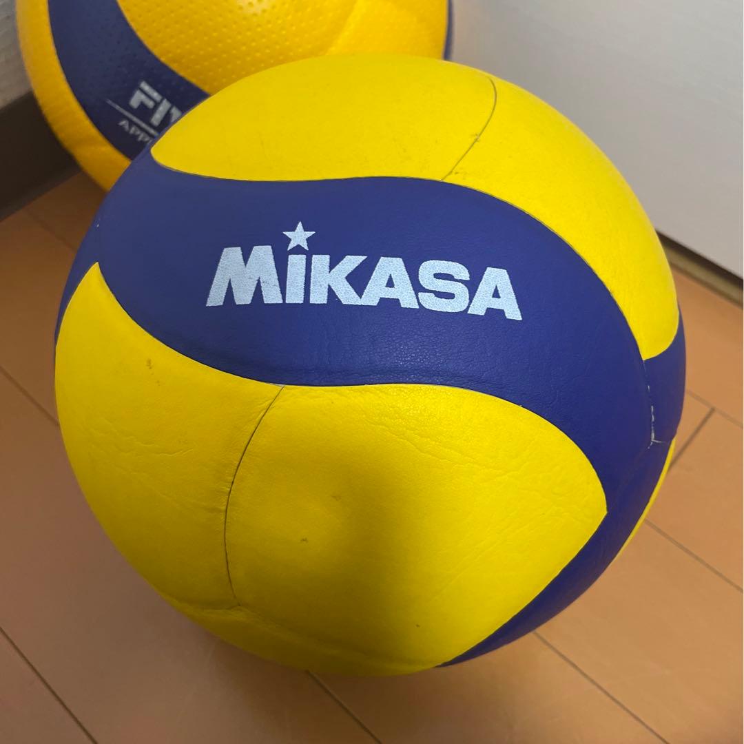 中古 ミカサ バレーボール 5号球 V335W-AP V300W 2球セット