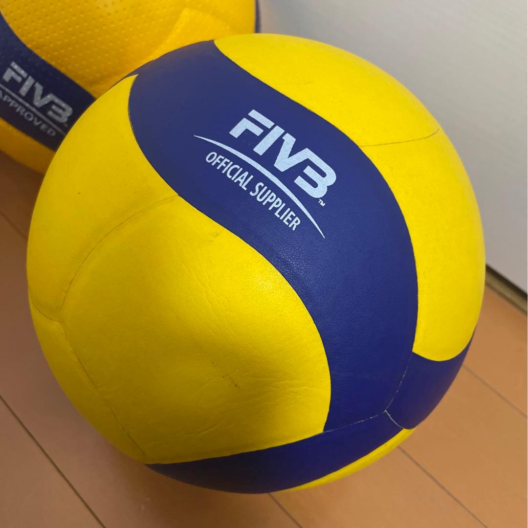 中古 ミカサ バレーボール 5号球 V335W-AP V300W 2球セット