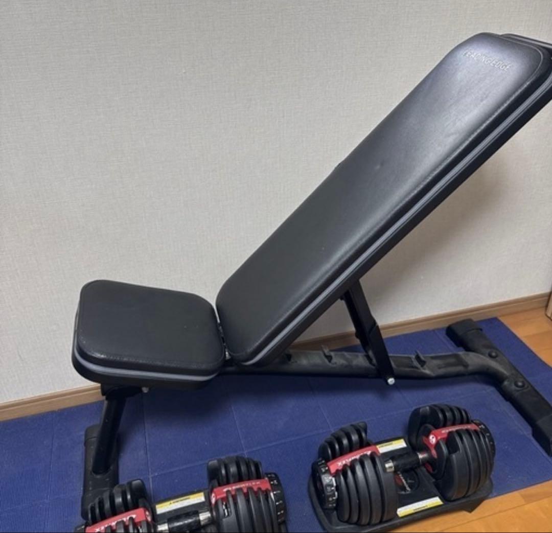 BOWFLEX 可変式ダンベル 24キロ　トレーニングベンチセット