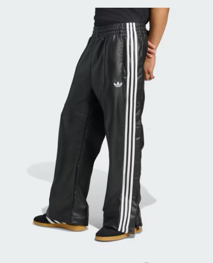 adidas × JEREMY SCOTT フェイクレザーワイドパンツS試着のみ