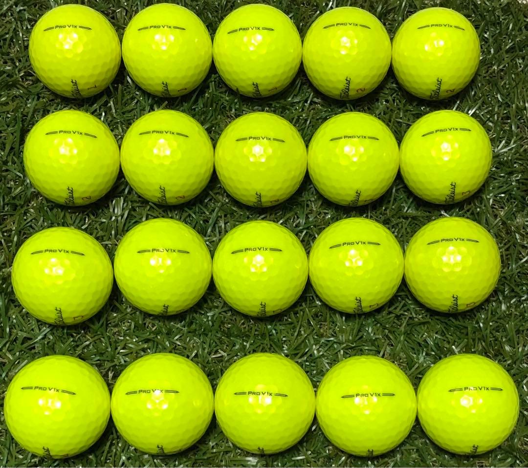値下げ！★S・特ABランク★タイトリスト ProV1x イエロー　20球