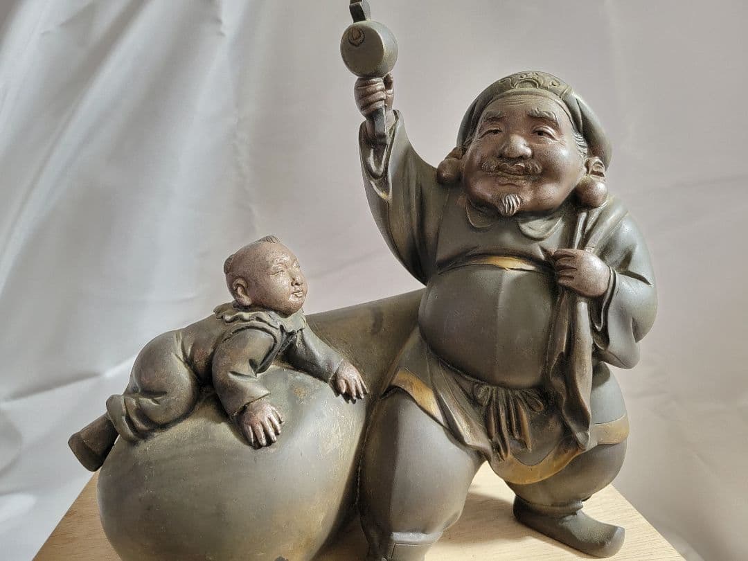 ヴィンテージ品　大黒天の銅像　縁起物