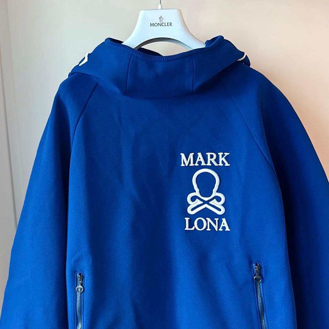 美品 ★ MARK&LONA スウェット パーカー マーク&ロナ 青 正規品