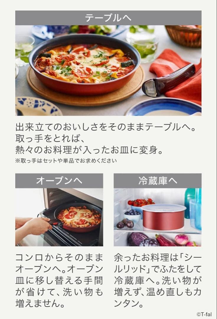 ティファール　ガーネット　フライパン　アンリミテッドIH対応最高峰2点セット