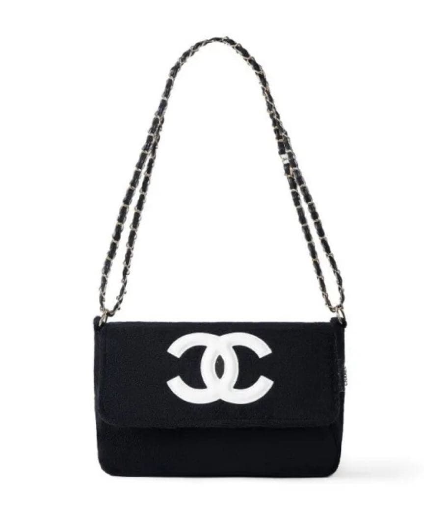M*。様 訳あり品 CHANELシャネル ミニバッグ ポーチ ブラック×ホワイト