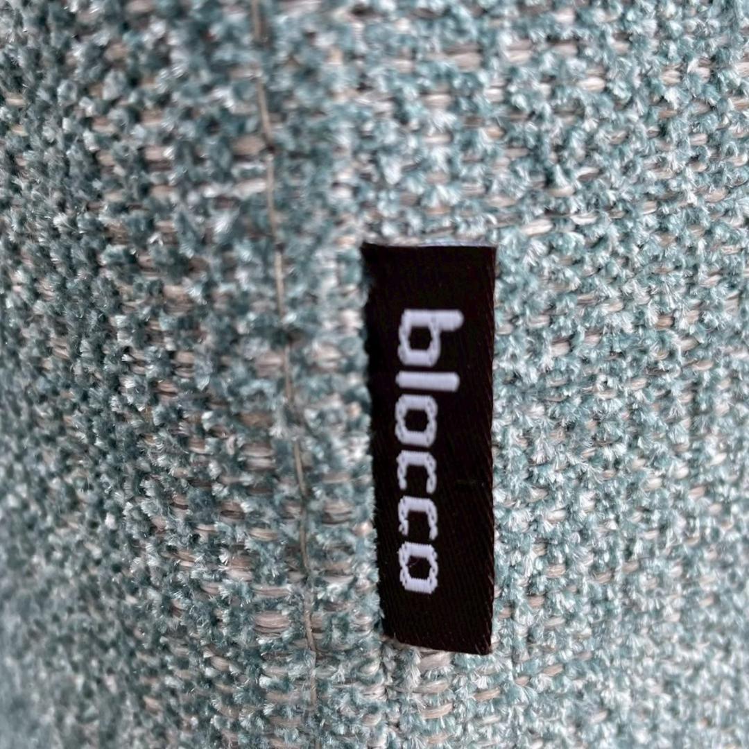 blocco ブロッコ ファブリック 2人掛けソファ 水色系 北欧 ナチュラル