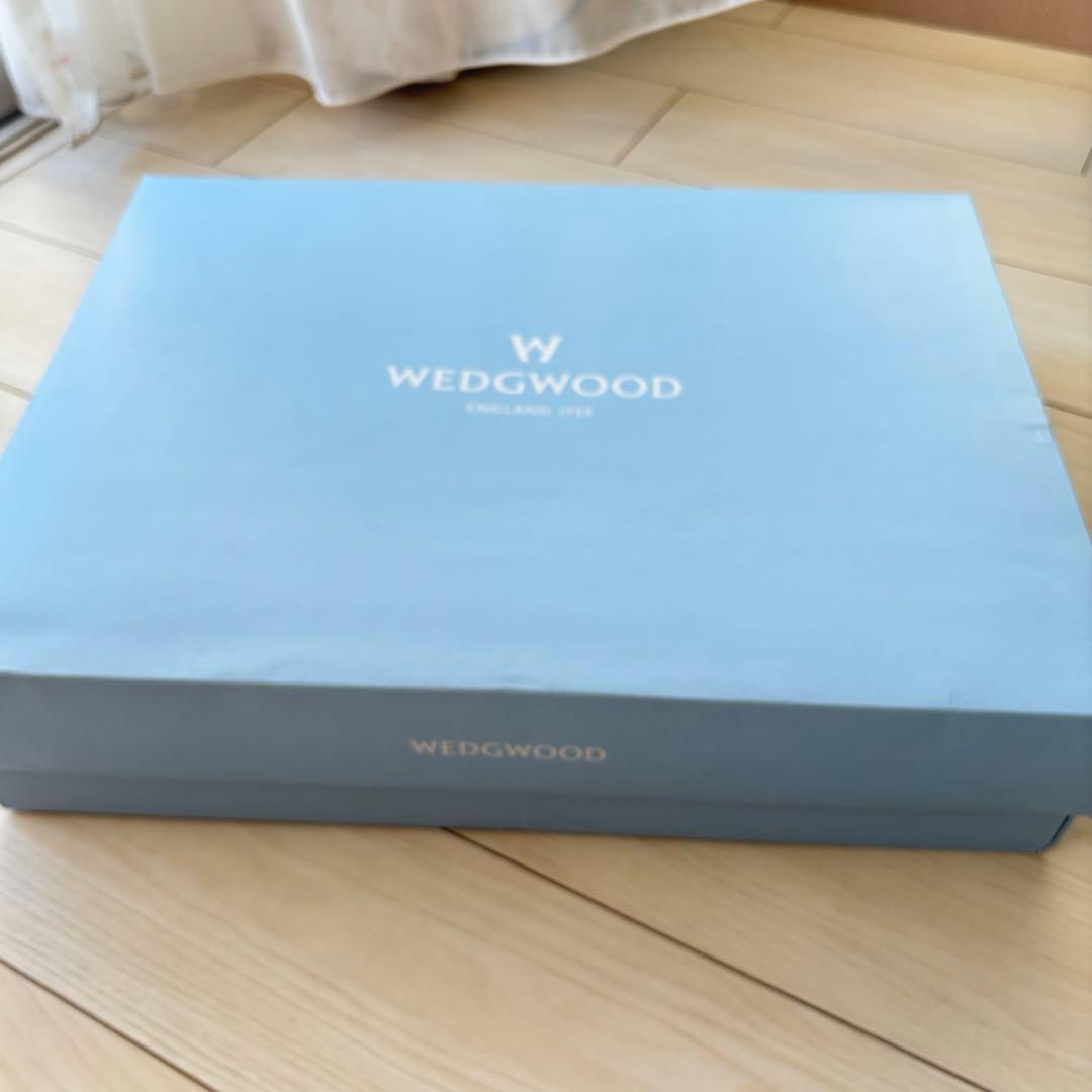 更に値下げ！ ウェッジウッド★綿毛布★ブルー系