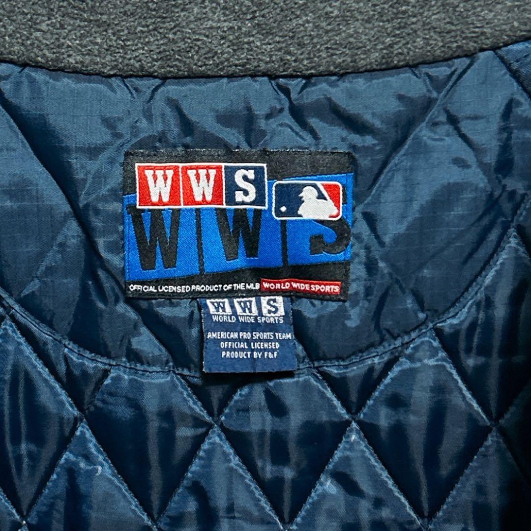 《人気》MLB☆ヤンキース キルティングジャケット ビッグロゴ XL ネイビー