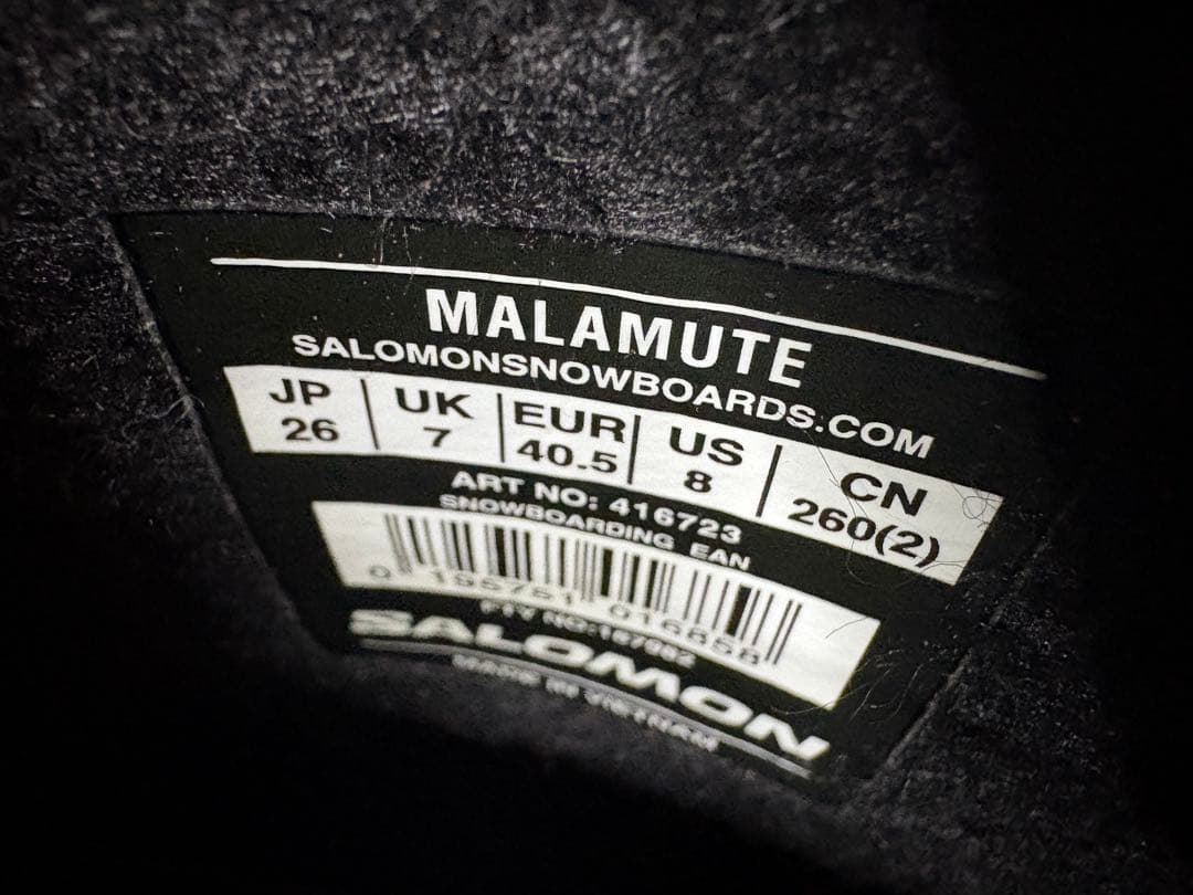 スノーボード SALOMON MALAMUTE 24-25 26cm