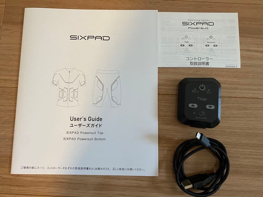 SIXPADパワースーツ新品★ホームジム★レディース上M 下L★コントローラ